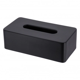 Θήκη Για Χαρτομάντηλα Polyresin Μαύρη 13,5x26x8εκ. MRShome DS-4389000