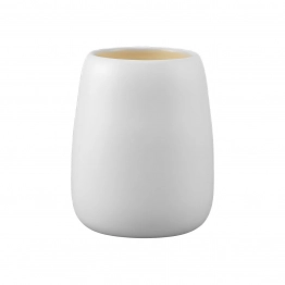 Ποτηροθήκη Κεραμική Fjord Soft White 8,5x8,5x12,2εκ. Estia 02-37352