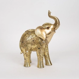 Διακοσμητικός Ελέφαντας Polyresin Χρυσός 22x11x30εκ. ESTHETI 752-11549