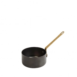 Μπωλάκι-Ντιπ Σερβιρίσματος Ανοξείδωτο 18/10 Με Λαβή Snow Black ESPIEL 18x7,7x4εκ./160ml  FEV401