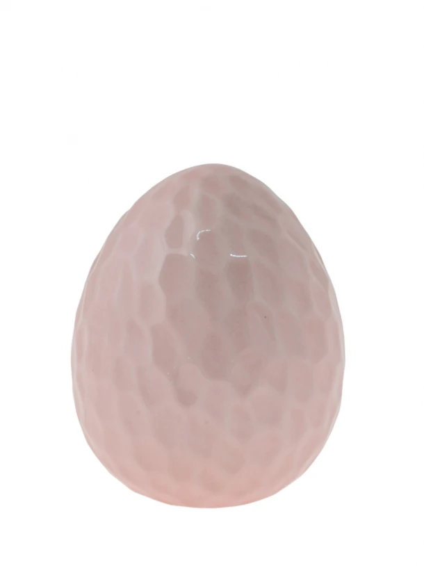 Πασχαλινό Διακοσμητικό Αυγό Κεραμικό Ροζ 10,5x10,5x12,5εκ. Zen Collection 24.20.49763