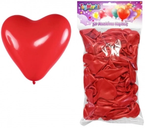 Μπαλόνια Καρδιά Σετ 50τμχ 23εκ. Κόκκινα Toy Markt 71-3570
