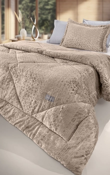Κουβερτοπάπλωμα 2 Όψεων Ultrasoft Velvet Υπέρδιπλο 220x240εκ. Surreal Natural Guy Laroche