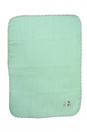 Κουβέρτα Πικέ Κούνιας 100x160εκ. Με Κέντημα Stork 195 Mint DimCol