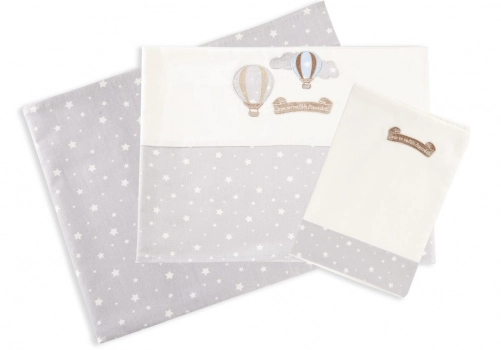 Σετ Σεντόνια Μπεμπέ 120x170εκ. Αερόστατο 01 Dimcol.