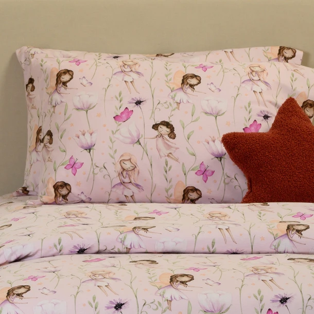 Ζεύγος Μαξιλαροθήκες Φανελένιες 53x72εκ. Naida Lilac Melinen 20006697