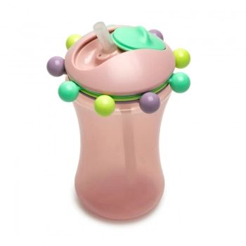 Ποτηράκι Sippy Cup 340ml Pink Abacus Melii MEL12100