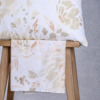Σετ Σεντόνι Με 2 Μαξιλαροθήκες Polycotton Υπέρδιπλο Με Λάστιχο 160x200+32εκ. Anabelle Beige Casual Line Mini Melinen 20006046
