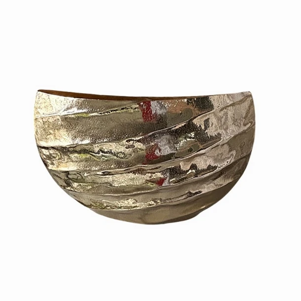 Διακοσμητικό Μπωλ Μεταλλικό Χρυσό 48x17,5x28εκ. Art Et Lumiere 12017