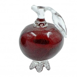 Διακοσμητικό Ρόδι Γυάλινο Murano Κόκκινο 12εκ. Royal Art EVE094RD