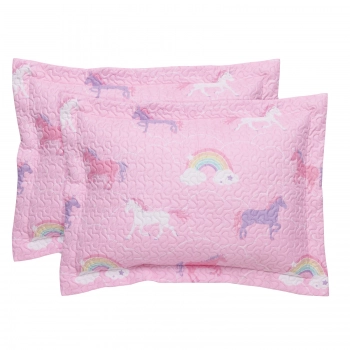 Ζεύγος Διακοσμητικές Μαξιλαροθήκες Microfiber 50x70+5εκ. Kids 4929 Ροζ-Μωβ Das Home