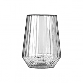 Ποτήρι Νερού Γυάλινο Διάφανο Ripple 410ml-6,6x6,6x11,5εκ. Estia 07-35723