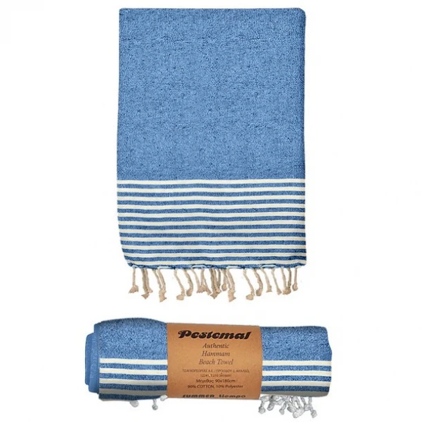 Πετσέτα Θαλάσσης Pestemal Βαμβακερή Blue 90x180εκ. Summer tiempo 42-2945