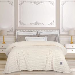 Κουβέρτα Fleece Υπέρδιπλη 220x240εκ. Essential 3473 Κρεμ Greenwich Polo Club