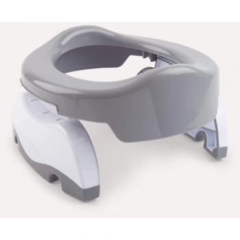 Γιο-γιο Ταξιδίου & Εκπαιδευτικό Κάθισμα Τουαλέτας Γκρι-Λευκό 2 Σε 1 Γιο-γιο Και Μειωτήρας Λεκάνης Potette plus 5600