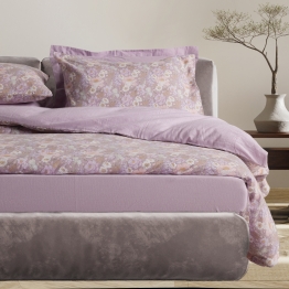 Σετ Σεντόνια Φανελένια Υπέρδιπλα 240x260εκ. Happy Flannel Line 9682 Grey-Lilac Das Home