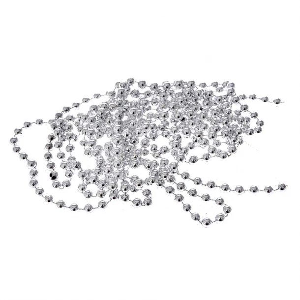 Χριστουγεννιάτικη Γιρλάντα Πέρλας Ασημί 8mmx4μ. iliadis 79446