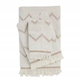 Σετ Πετσέτες 3τμχ Βαμβακερές Best 0872 Beige Das Home