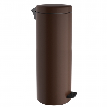 Καλάθι Απορριμμάτων 30lt Soft Close Ανοξείδωτο Matt Wenge Pam & Co Φ25x65εκ. 2565-943