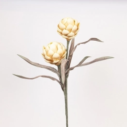 Κλαδί Με Αγκινάρα Foam 20x100εκ. Κίτρινο ESTHETI 816-20056