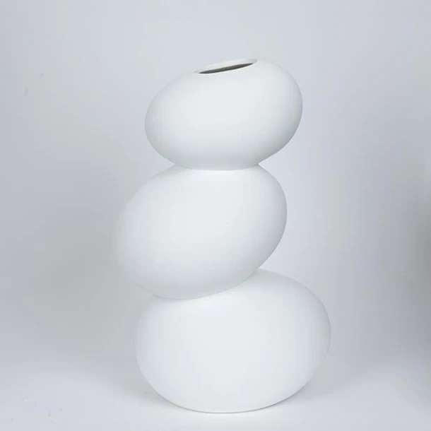 Βάζο Κεραμικό Λευκό 21x17x32,2εκ. ESTHETI 752-20404