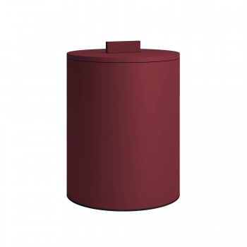Καλάθι Απορριμμάτων Πάγκου 6lt Ανοξείδωτο Matt Bordeaux Pam & Co Φ20x25εκ. 2326-153