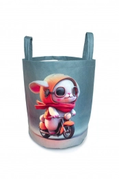 Παιδικό Καλάθι Αποθήκευσης Polyester  Motorcycle 46 Petrol DimCol 45x30x50εκ.