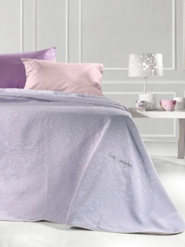 Κουβέρτα Μονή 170x250εκ. Alvin Lilac 80% Βαμβάκι-20% Microfiber Guy Laroche