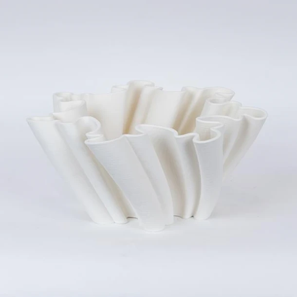 Φοντανιέρα Πορσελάνης 3D Λευκή 34x34x15εκ. ESTHETI 752-21105