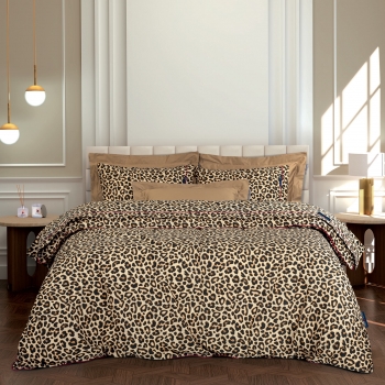 Σετ Σεντόνια Polycotton Υπέρδιπλα 240x260εκ. Essential 2218 Μπεζ-Μαύρο-Ώχρα Greenwich Polo Club