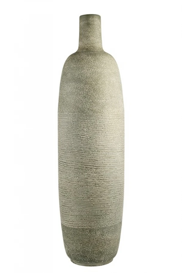 Βάζο Επιδαπέδιο Μεταλλικό Γκρι 19,5x70,5εκ. Zen Collection 26.16.52799