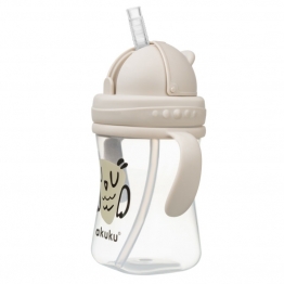 Ποτηράκι Με Καλαμάκι 300ml Owl Akuku A0204