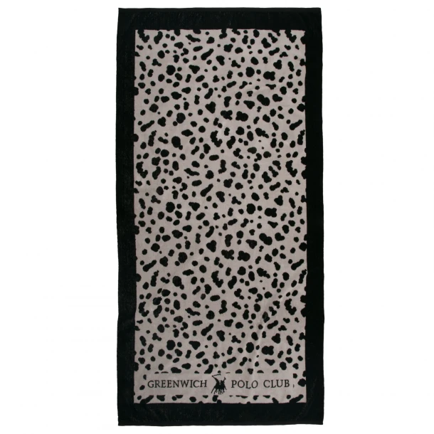 Πετσέτα Θαλάσσης Βαμβακερή 90x180εκ. Essential 5237 Black-Taupe Greenwich Polo Club