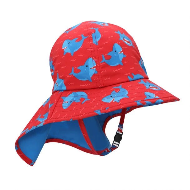 Αντηλιακό Cape Καπέλο 6-24μηνών UPF50 Sunhat Shark Zoocchini ZOO15052