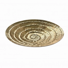 Διακοσμητική Πιατέλα Μεταλλική Χρυσή Φ41x7εκ. Art Et Lumiere 12018