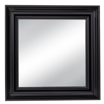 Καθρέπτης Τοίχου Πλαστικός (Εφέ Ξύλου) Μαύρος 60x60εκ. iliadis 91862
