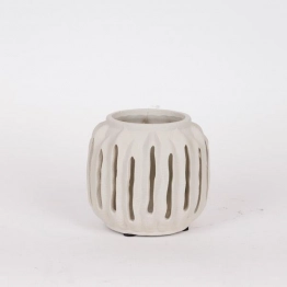 Φανάρι Κεραμικό Γκρι 15,5x14εκ. ESTHETI 819-00523