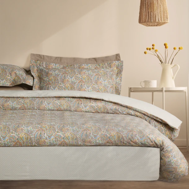 Σετ Σεντόνια Βαμβακερά Μονά 170x260εκ. Happy 9697 Multi Das Home