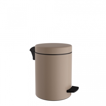 Καλάθι Απορριμμάτων 3lt Soft Close Ανοξείδωτο Matt Beige Pam & Co Φ18x25εκ. 03-601-103