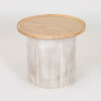 Τραπεζάκι Βοηθητικό Ξύλινο Natural 45x45x40εκ. ESTHETI 750-40514