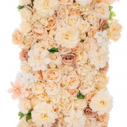 Ρολό Πάνελ Τοίχου Με Μπεζ-Λευκά Λουλούδια & Υφασμάτινη Πλάτη 50x250εκ. iliadis 92683