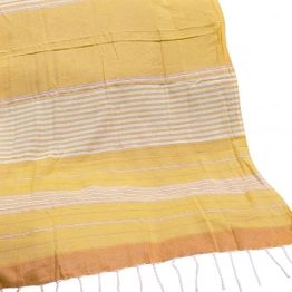 Πετσέτα Θαλάσσης Pestemal Βαμβακερή Yellow 90x180εκ. Summer tiempo 42-3170