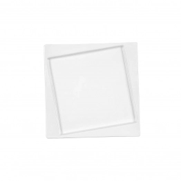 Πιάτο Φαγητού Τετράγωνο Πορσελάνης Λευκό Art Et Lumiere 26x26x2εκ. 06982