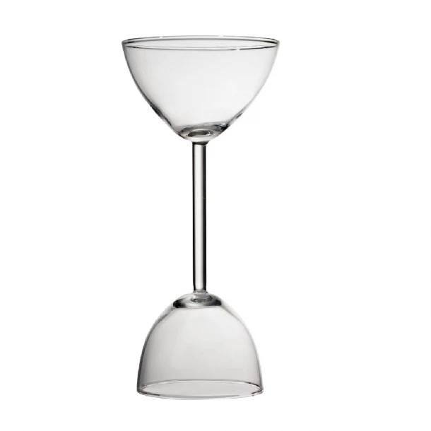 Ποτήρι Double Face Γυάλινο Διάφανο ESPIEL 180ml/130ml-10x20εκ. LEG233K4