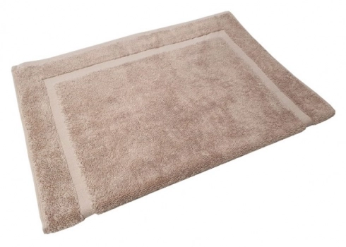 Ταπέτο Μπάνιου 50x70εκ. Βαμβακερό Μπεζ Plain Line