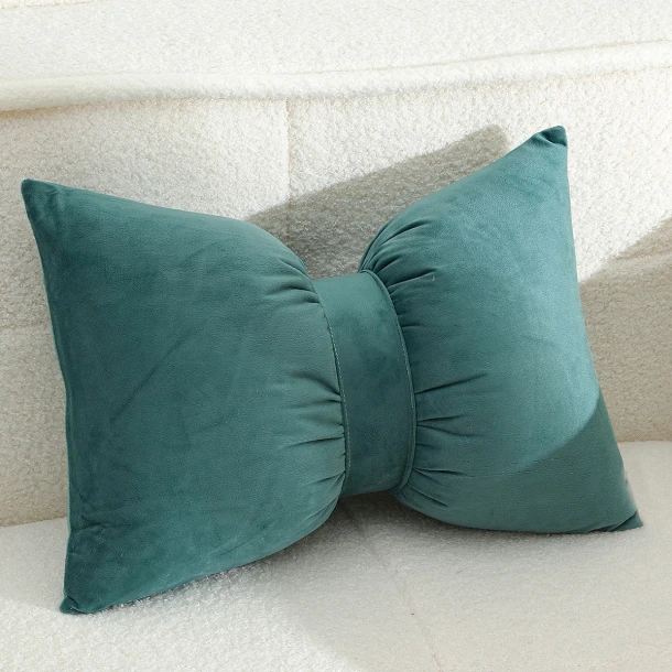 Διακοσμητικό Μαξιλάρι Βελουτέ 50x35εκ. Bow Petrol Melinen 20005704