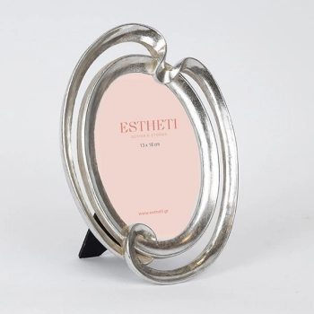 Κορνίζα Polyresin Ασημί 13x18εκ. ESTHETI 756-12154