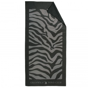 Πετσέτα Θαλάσσης Microfiber 80x170εκ. Essential 5204 Black-Grey Greenwich Polo Club