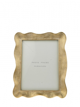 Κορνίζα Polyester Χρυσή-Λευκή 15x20εκ. Zen Collection 25.21.51514