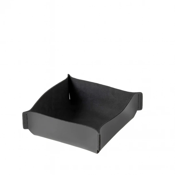 Καλάθι Οργάνωσης Δερματίνη Γκρι 18x18x8εκ. ESPIEL RAG305